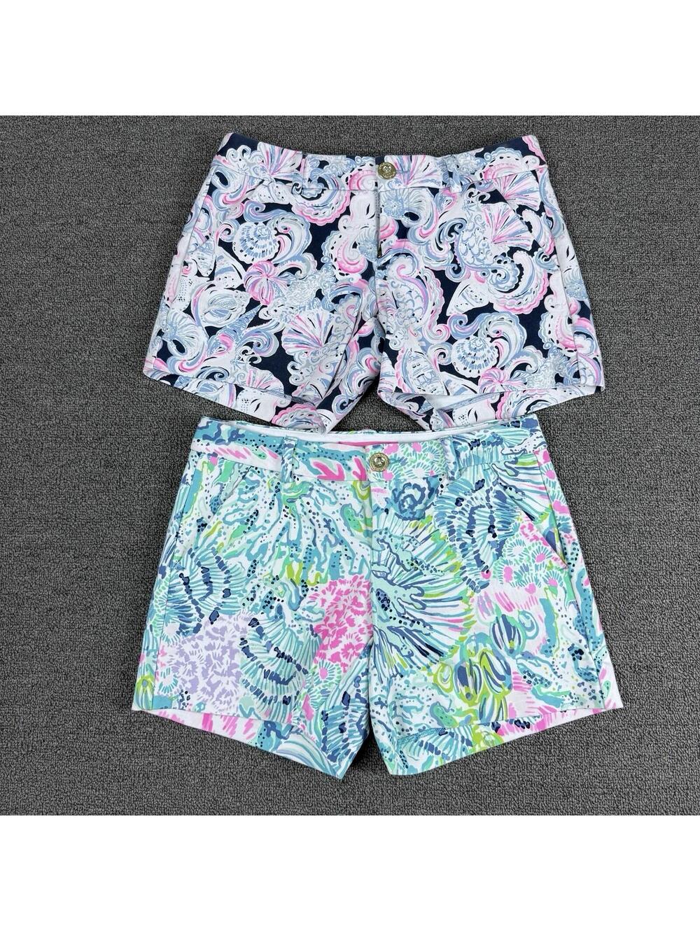 Lilly Pulitzer Callahan Shorts Bundle Women’s Size 00  Multicolor Coastal Preppy